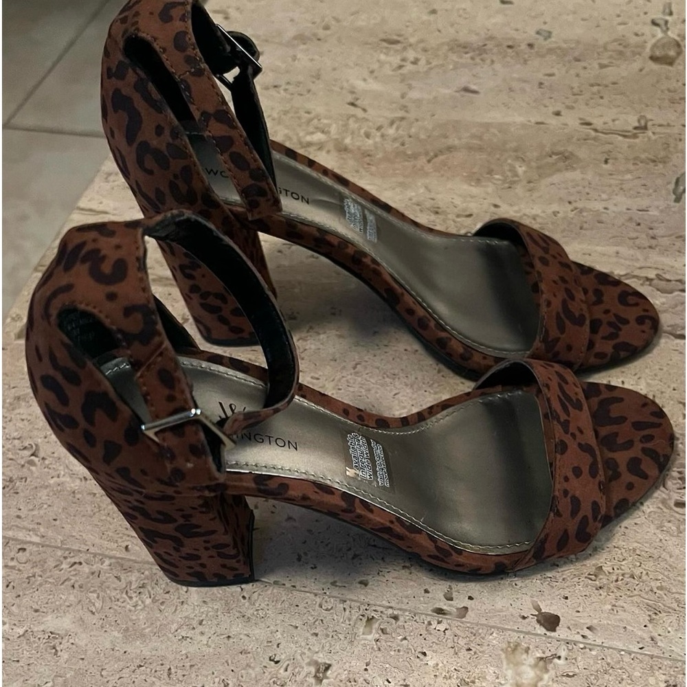 Brand new white shoes size 6 never worn and New brown leopard shoes size 6